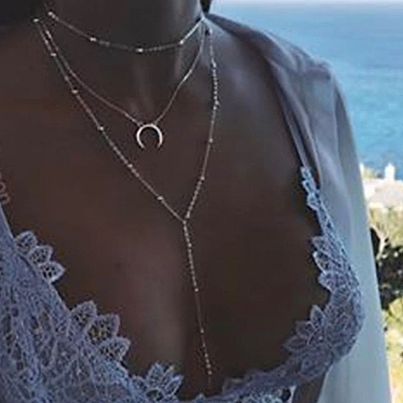 Choker Crystal Multi-Layer Y Necklace - Picture 5 of 6